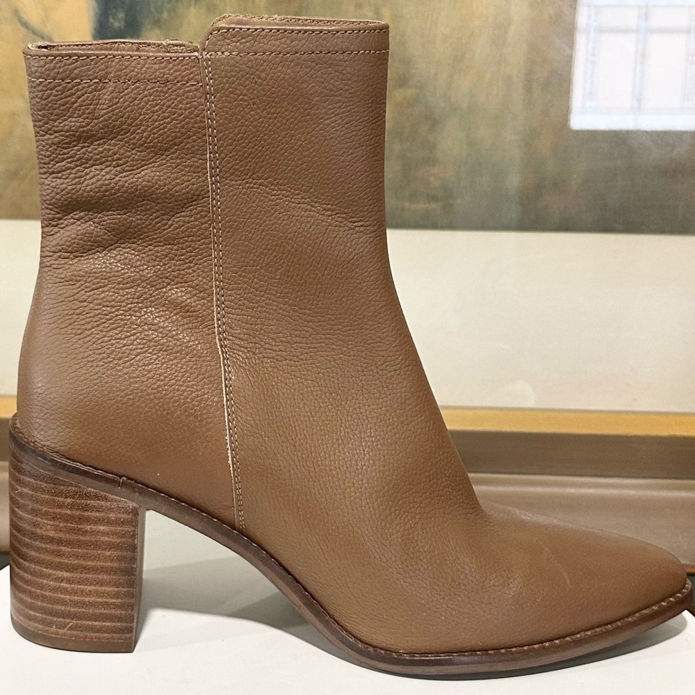 🌸SEYCHELLES🌸 Desirable Fashion Leather Heeled Ankle Boots Size: 7 - Picture 4 of 13